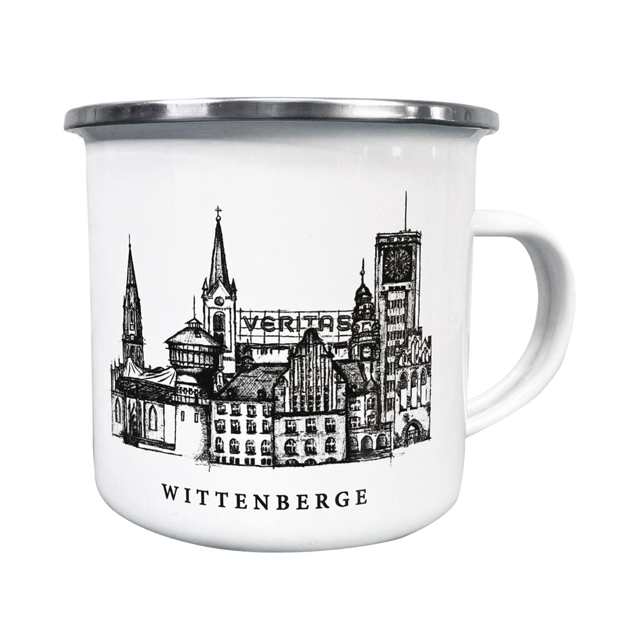 Emaille tasse edition skyline wittenberge create print